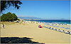 Platanias (Rethymnon): Blick �ber den Strand auf die Bucht von Rethymnon