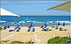 Adelianos Kampos: Strand vor der ''Blue Sky'' Strandbar