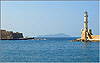 Chania: Hafeneinfahrt und Insel Thodorou