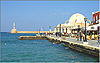 Chania: Hafenbecken / Ostufer