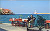 Chania: Hafenbecken / Taverna am S�dufer